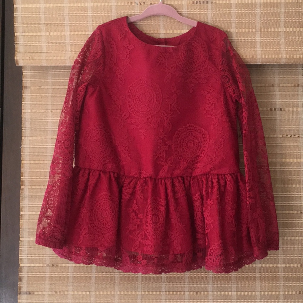 Girls lace top size 6